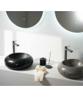 Νιπτήρας Πέτρινος Terrazo Plate Μαύρος TRZ 10129