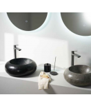 Νιπτήρας Πέτρινος Terrazo Plate Μαύρος TRZ 10129 Νιπτήρας Πέτρινος Terrazo Plate Μαύρος TRZ 10129