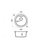 Νεροχύτης Ένθετος Sanitec Ultra Granite 810