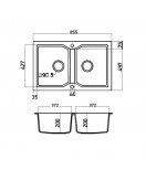 Νεροχύτης Ένθετος Sanitec Ultra Granite 818