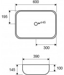 Νιπτήρας Επικαθήμενος LT2143-PMDG