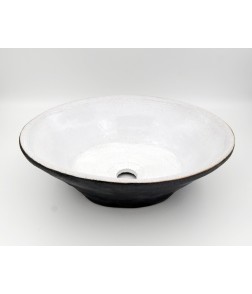 Χειροποίητος Νιπτήρας 4333WT Λευκό-Ανθρακί 