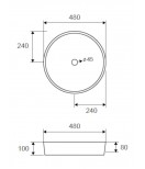 Νιπτήρας Επικαθήμενος LT 3206