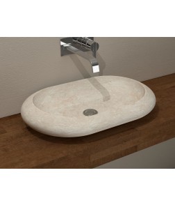 Stone Washbasin Ovalite Beige