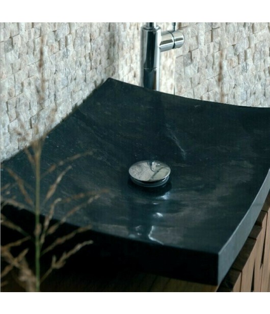 Νιπτήρας Πέτρινος Piring Μαύρο Νιπτήρας Πέτρινος Piring Μαύρο